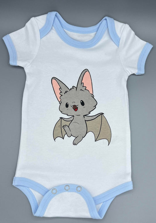 Blue Bat Baby Romper